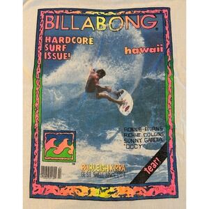 Vintage Billabong Surfer Ronnie Burns Richie Collins Sunny Garcia Shirt Sz Large